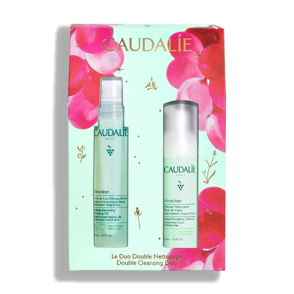 CAUDALIE SET VINOCLEAN DUO ACEITE DESMAQUILLANTE (75ML) + MOUSSE DESMAQUILLANTE (50ML)