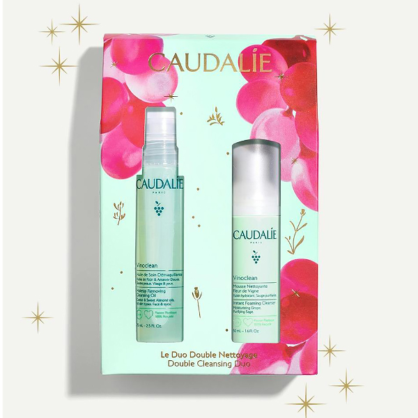 CAUDALIE SET VINOCLEAN DUO ACEITE DESMAQUILLANTE (75ML) + MOUSSE DESMAQUILLANTE (50ML)