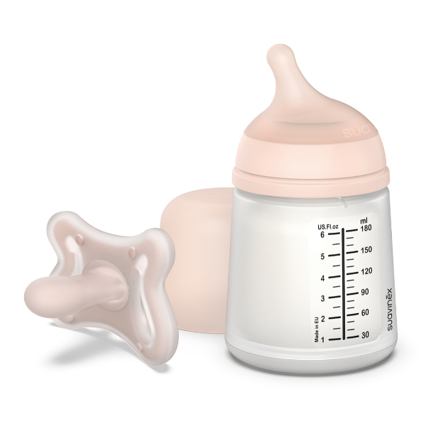 SUAVINEX SET ZERO ZERO BIBERON +0M (180ml) + CHUPETE XP PRO SILICONA +0M +BOLSA