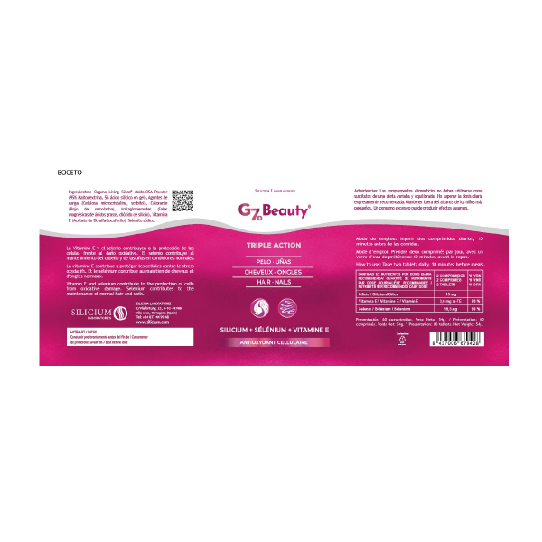 SILICIUM SILICIUM G7 BEAUTY PIEL PELO Y UÑAS (60 COMPRIMIDOS)