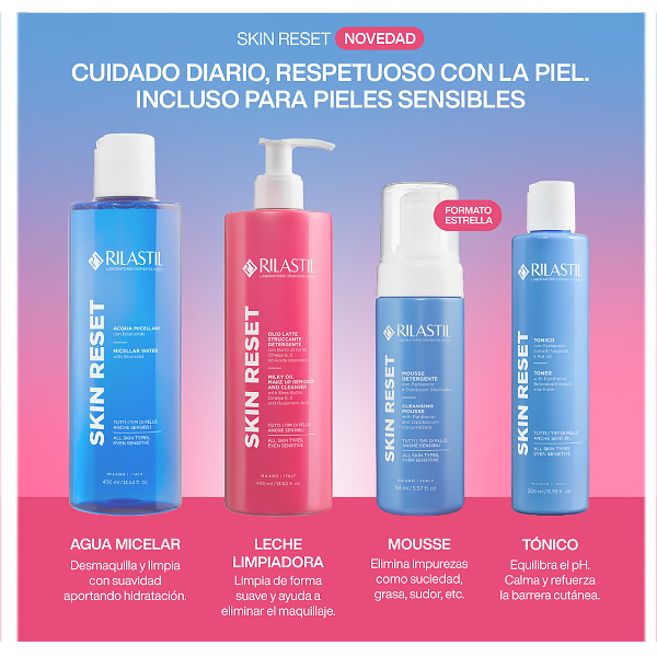 RILASTIL SKIN RESET MOUSSE LIMPIADORA (165ML)