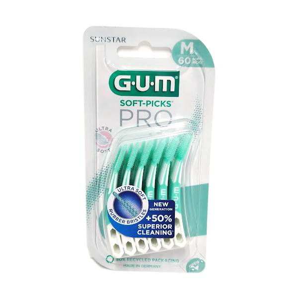 GUM SOFT PICKS ADVANCED MEDIUM (60UDS)
