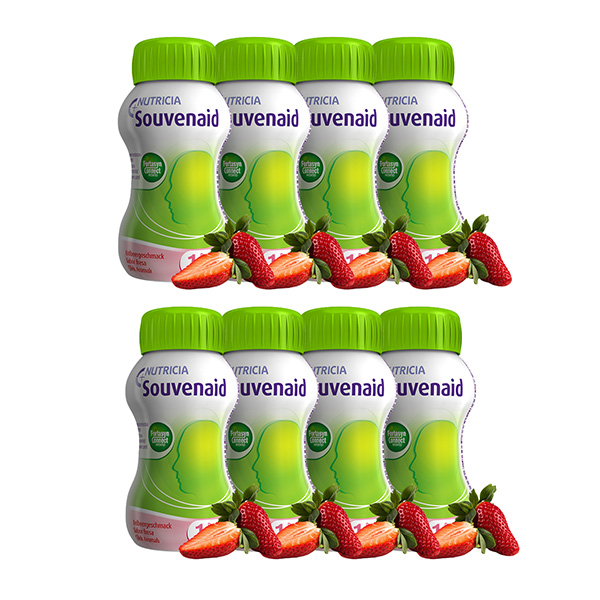 NUTRICIA SOUVENAID SABOR FRESA PACK 7+1 (8 UNIDADES X 125ML)