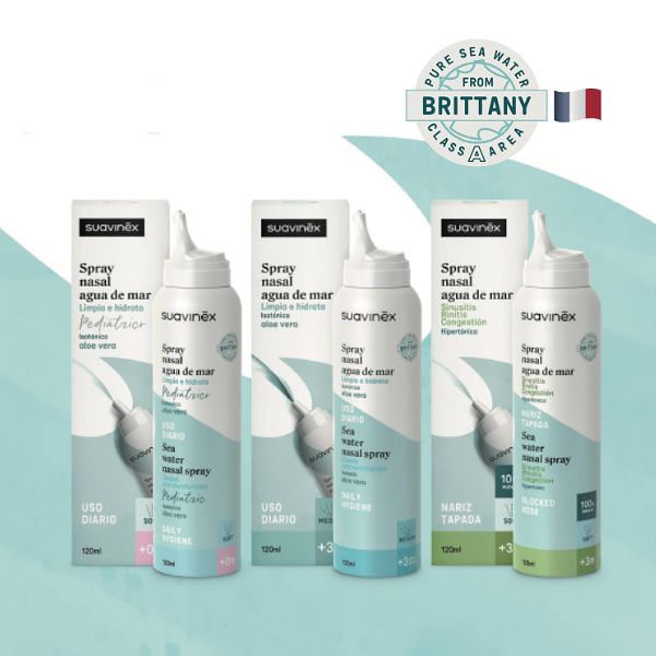 SUAVINEX SPRAY NASAL AGUA DE MAR ALOE VERA +0M (120ML)