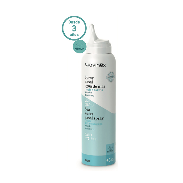 SUAVINEX SPRAY NASAL AGUA DE MAR ALOE VERA +3 AÑOS (120ML)