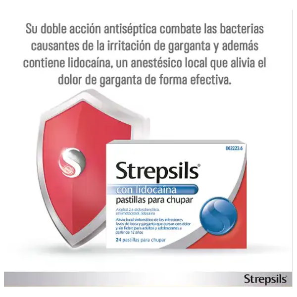 RECKITT BENCKINSER STREPSILS CON LIDOCAINA  (24 pastillas)