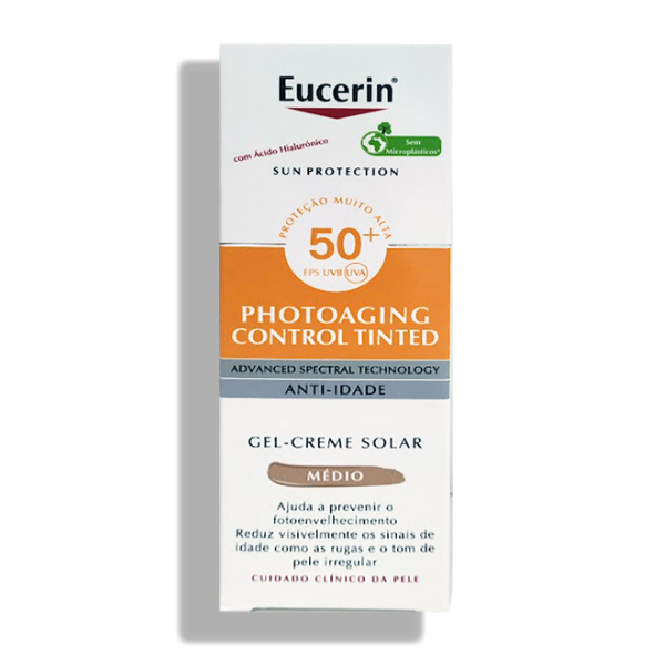 EUCERIN SUN GEL-CREME PHOTOAGING CONTROL TINTED SPF50+ TONO MEDIO (50ML)	