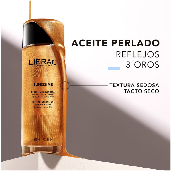 LIERAC SUNISSIME ACEITE SUBLIMADOR ROSTRO, CABELLO Y CUERPO (100ML) NOVEDAD!