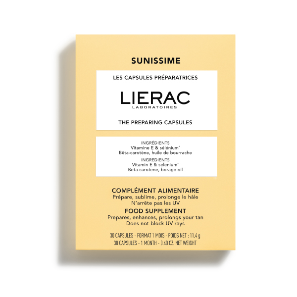 LIERAC SUNISSIME DUO CAPSULAS PREPARADORAS DE BRONCEADO (2 UNIDADES x 30caps)