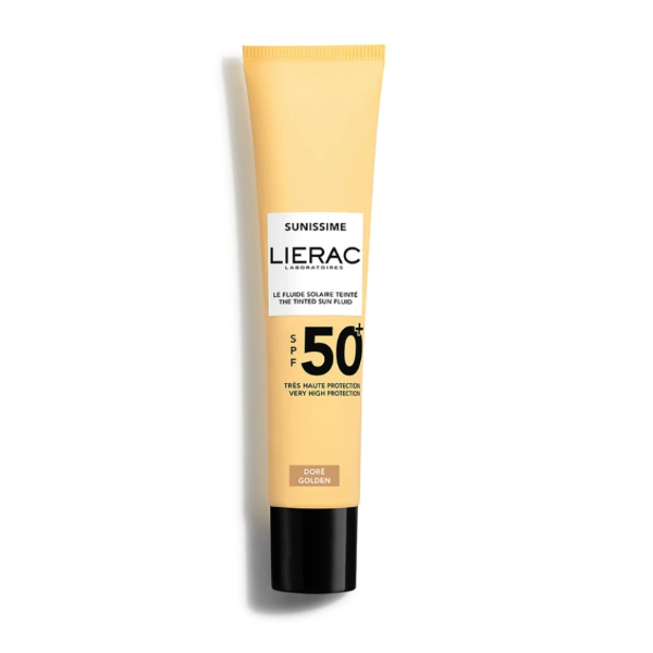 LIERAC SUNISSIME FLUIDO FACIAL COLOR DORADO SPF50 (40ML)