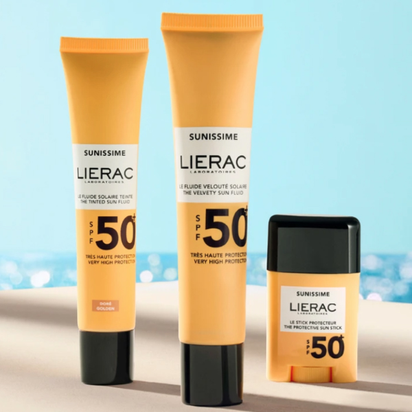 LIERAC SUNISSIME FLUIDO FACIAL COLOR DORADO SPF50 (40ML)
