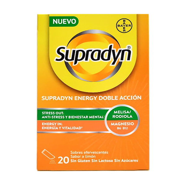 BAYER SUPRADYN ENERGY DOBLE ACCION (20 SOBRES LIMON)