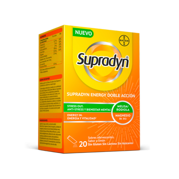 BAYER SUPRADYN ENERGY DOBLE ACCION (20 SOBRES LIMON)