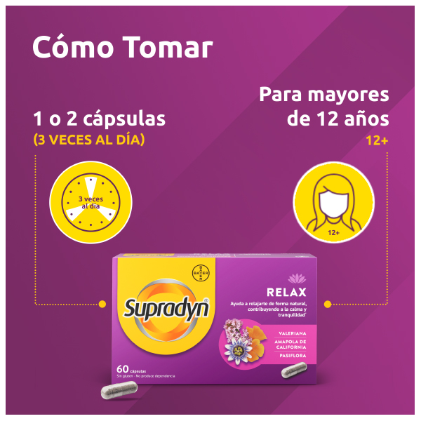 BAYER SUPRADYN RELAX -ANTES SERENIA (60 CÁPSULAS) 