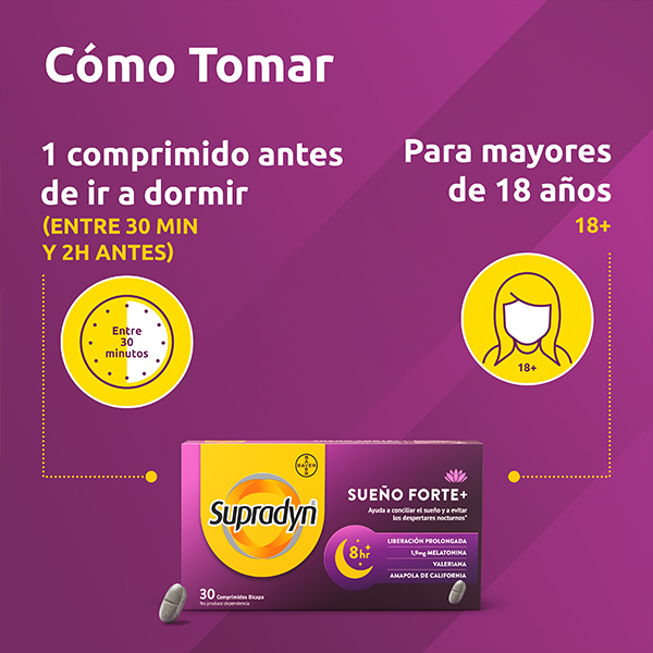 BAYER SUPRADYN SUEÑO FORTE (30 COMPRIMIDOS BICAPA)