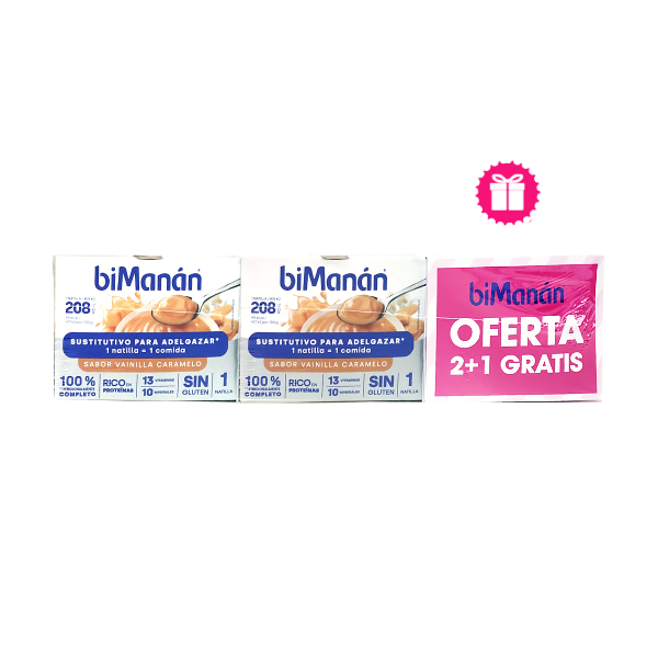 BIMANAN SUSTITUTIVE COPA VAINILLA Y CARAMELO (OFERTA 2+1 GRATIS)