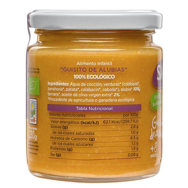 SMILEAT TARRITO GUISITO DE ALUBIAS +6M (230g)