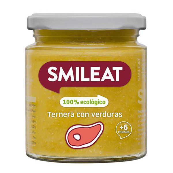 SMILEAT TARRITO TERNERA CON VERDURAS ECO +6M (230G)
