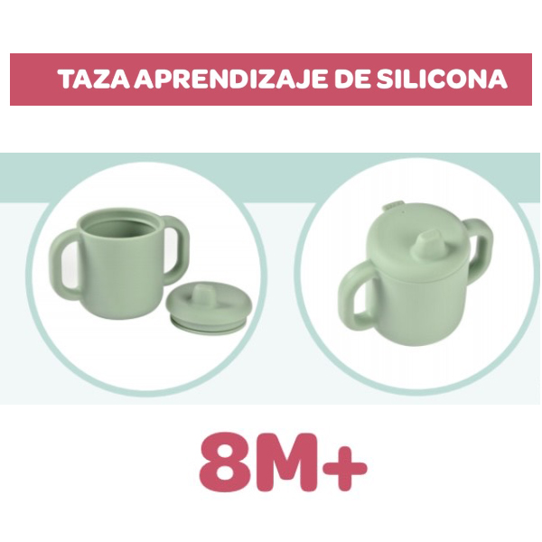 SUAVINEX Taza Silicona Aprendizaje Verde 8+ (170ml)