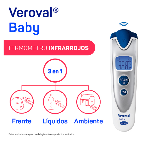 HARTMANN TERMOMETRO INFRARROJO OIDO Y FRENTE VEROVAL BABY