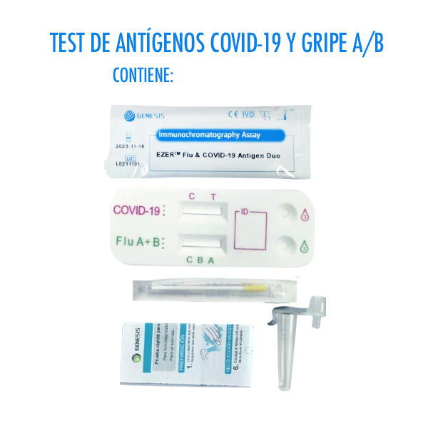 Comprar GENESIS HEALTHCARE TEST AUTODIAGNÓSTICO COVID19 Y GRIPE A/B via