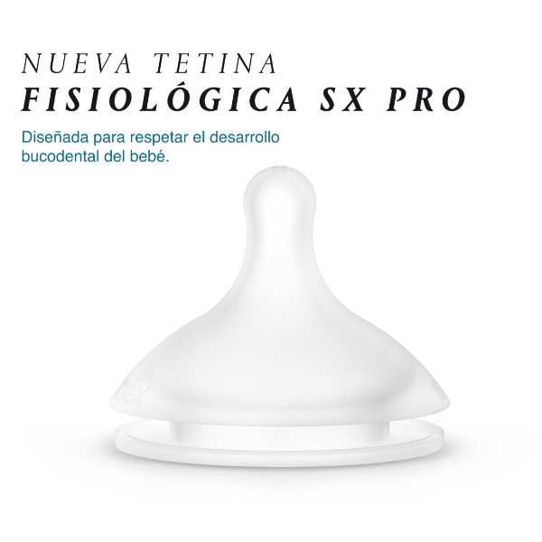 SUAVINEX TETINA FISIOLOGICA SILICONA SX PRO FLUJO M +3M (2 UNIDADES)
