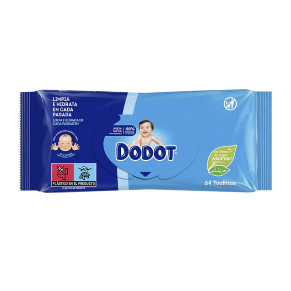 DODOT Toallitas Derm-Active Recambio (64uds)    