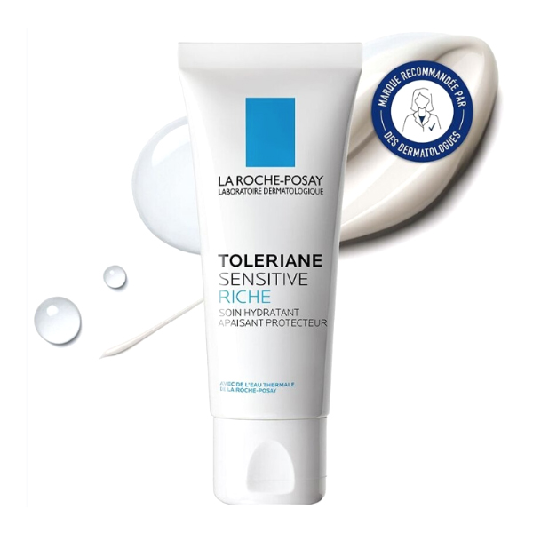 LA ROCHE POSAY TOLERIANE SENSITIVE RICA CUIDADO DERMATOLÓGICO HIDRATANTE PREBIOTICO (40ML)