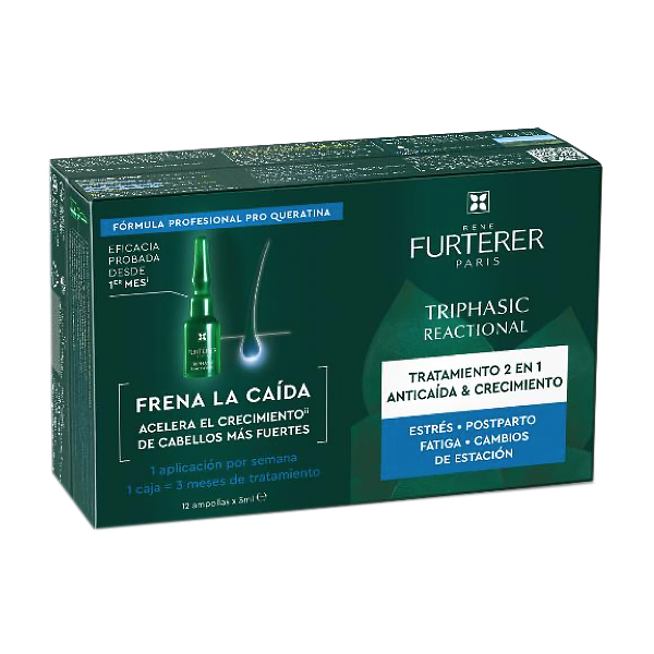 RENÉ FURTERER TRIPHASIC REACTIONAL CAÍDA REACCIONAL (12 AMPOLLAS) 