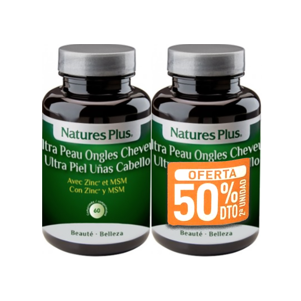 NATURE'S PLUS ULTRA PIEL UÑAS CABELLO  (60 CAPSULAS x 2 UNIDADES)