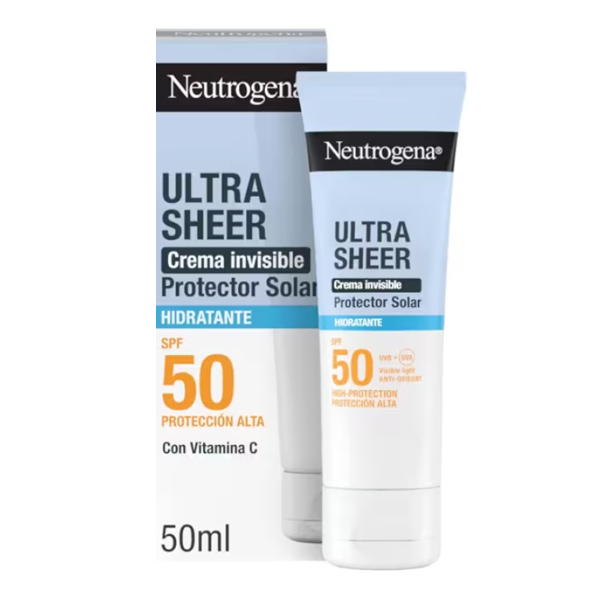 NEUTROGENA ULTRA SHEER CREMA INVISIBLE HIDRATANTE SPF50 (50ML)