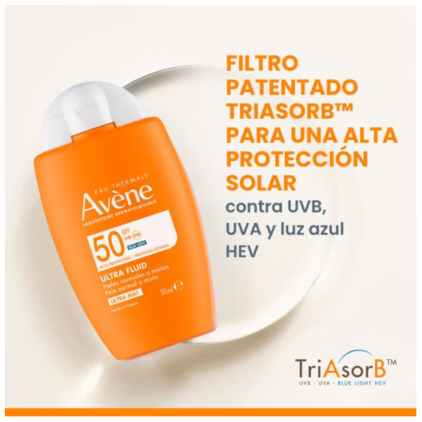AVÈNE ULTRAFLUIDO INVISIBLE SPF50 (50ML)