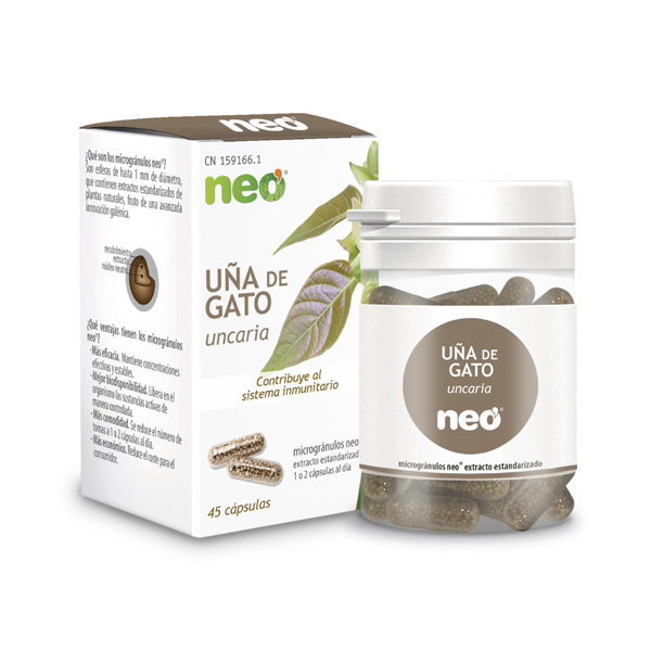 NEOVITAL HEALTH Uña de Gato NEO Microgránulos (45 CÁPSULAS)