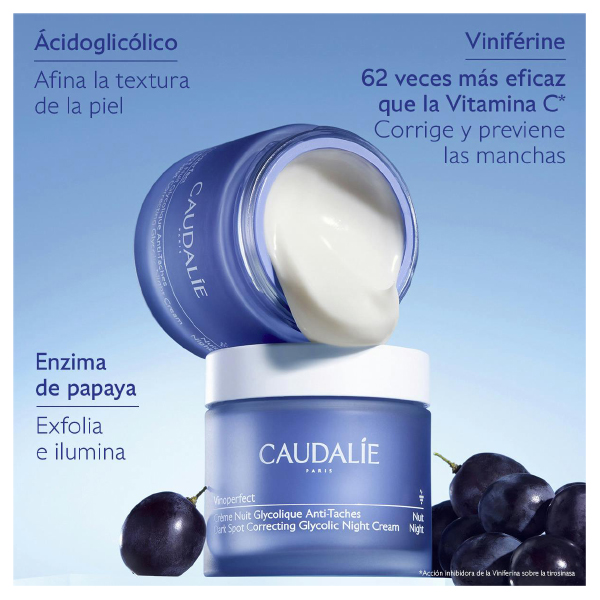 CAUDALIE VINOPERFECT CREMA NOCHE GLICÓLICA ANTIMANCHAS (50ML)