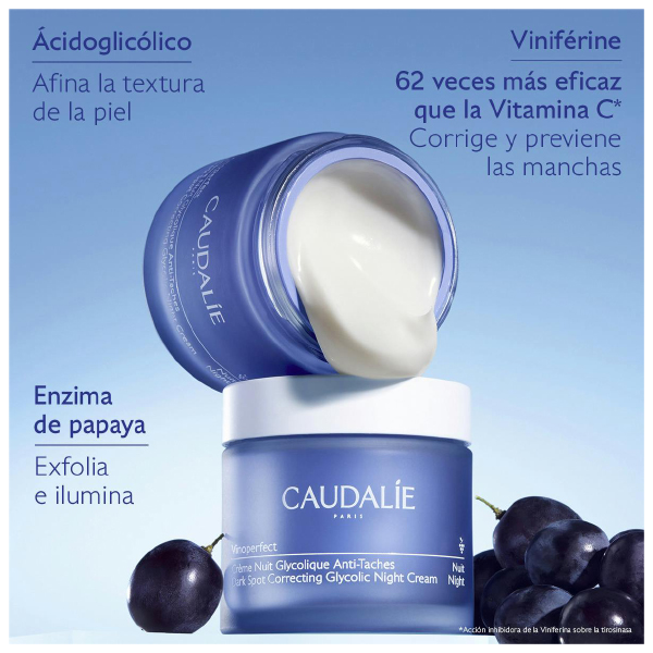 CAUDALIE VINOPERFECT CREMA NOCHE GLICOLICA RECARGA (50ML)