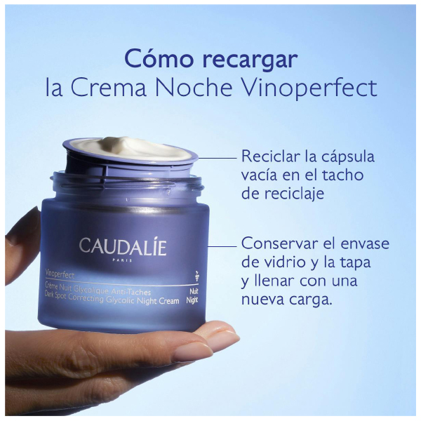 CAUDALIE VINOPERFECT CREMA NOCHE GLICOLICA RECARGA (50ML)