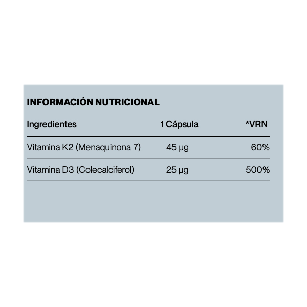 IVB WELLNES VITAMINA D3 + VITAMINA K2 (90 CAPS.VEGANAS)