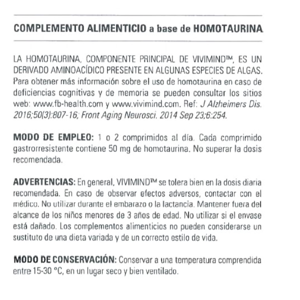 NEURAXPHARM VIVIMIND (40 COMPRIMIDOS)	