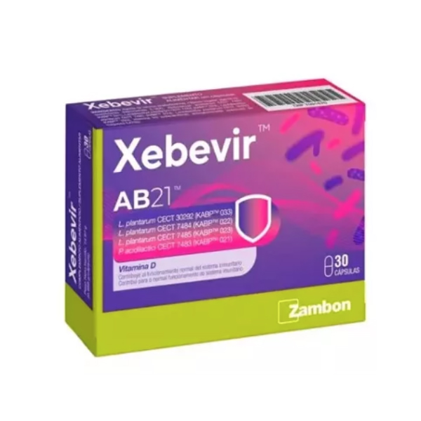 ZAMBON XEBEVIR con Vit D (30 CÁPSULAS)