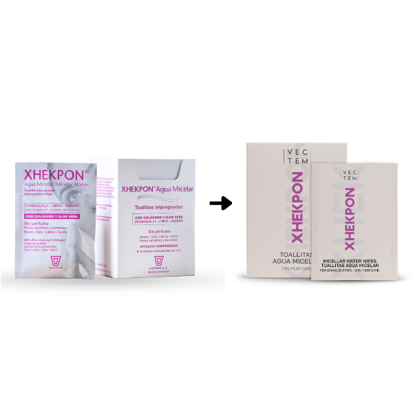 VECTEM XHEKPON AGUA MICELAR TOALLITAS (4ML x 10 TOALLITAS)
