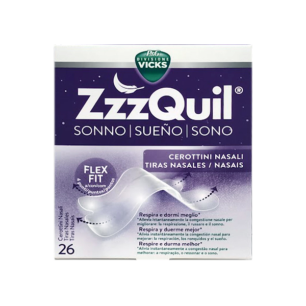 VICKS ZZZ QUIL SUEÑO TIRAS NASALES (26 UNIDADES)