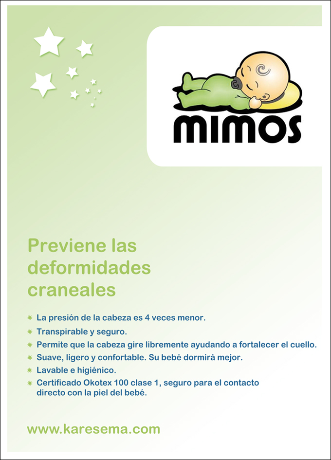 Cojin Mimos XS Plagiocefalia Prematuros Perímetro Craneal inferior a 37 cm  - MIMOS