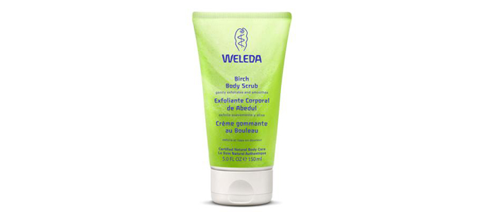 exfoliante corporal de abedul weleda