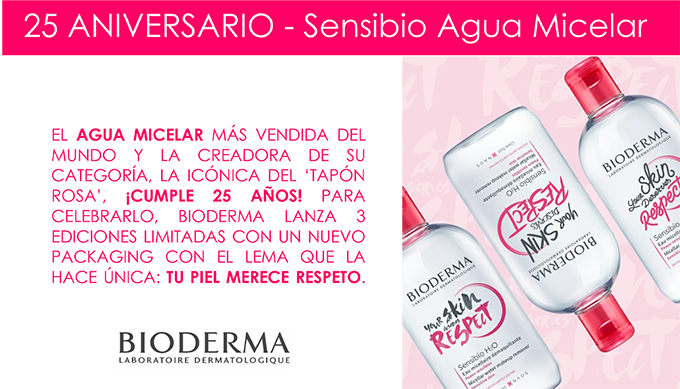 bioderma agua micelar piel sensible 25 aniversario