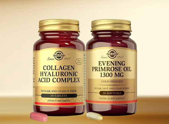 Pack Belleza y Menopausia Solgar con col&aacute;geno y aceite de onagra para la piel